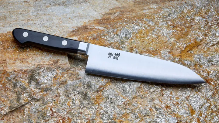 Ashi Ginga carbon steel santoku